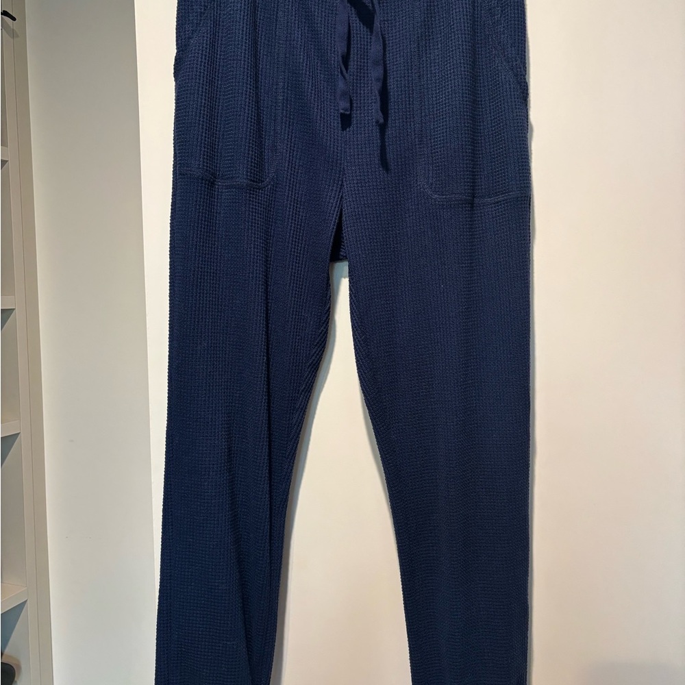 Z Supply navy waffle knit joggers / lounge pants - S